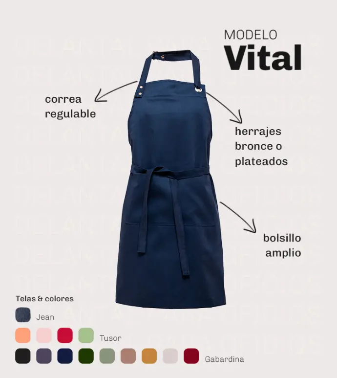 DELANTAL BLAKO VITAL