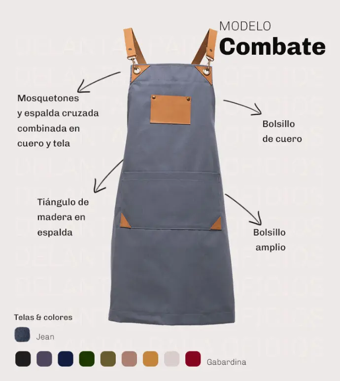 DELANTAL BLAKO COMBATE