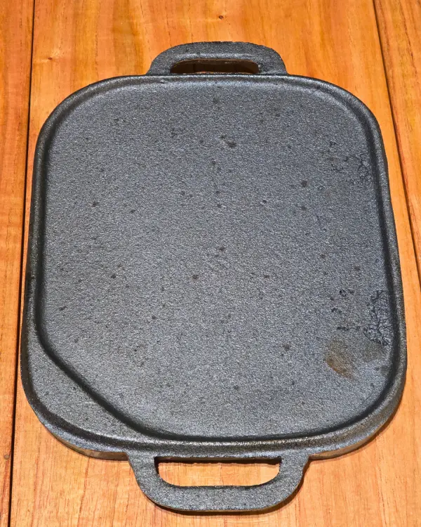 PLANCHA DOBLE FAZ C/ASAS 29X24. OXIDO