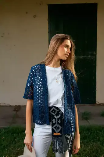 CAMISOLA BRODERIE SIN BOTONES. LAS TAGUAS
