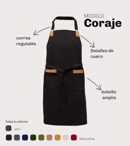 DELANTAL BLAKO CORAJE