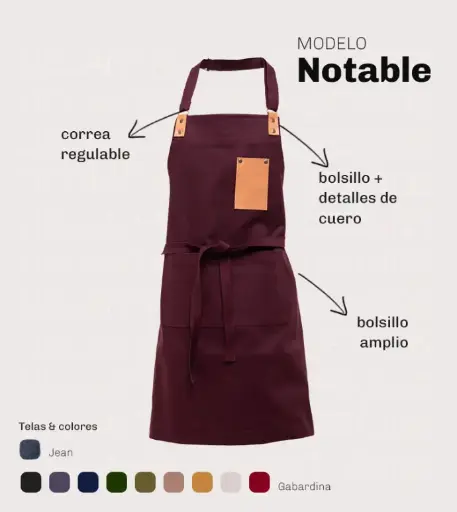 DELANTAL BLAKO NOTABLE