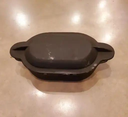 OLLA MATAMBRERA C/ASAS Y TAPA. OXIDO